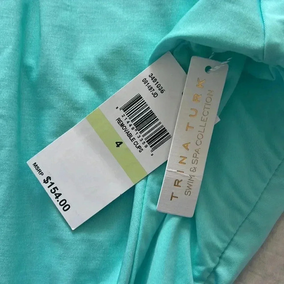 Trina Turk Monaco Flutter One Piece Swimsuit Size 4 - Picture 10 of 11